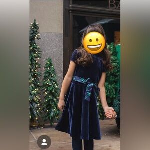 Girls Ralph Lauren Dress Velvet Fit & Flare